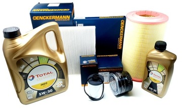 4 FILTRY 6L OLEJU 5W30 FIAT DUCATO 2.3D 120KM