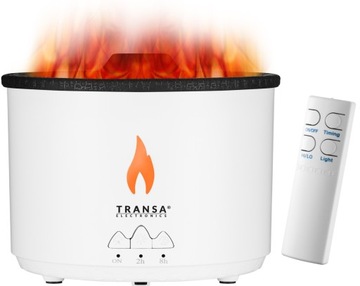 Dyfuzor zapachowy AROMATERAPIA EFEKT WULKANU PŁOMIEŃ LAWA Vulcano White