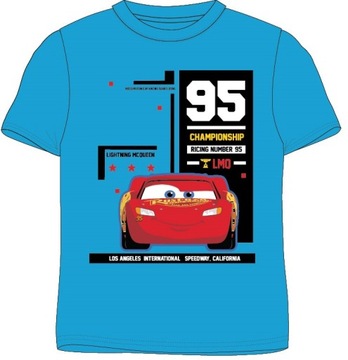KOSZULKA CHŁOPIĘCA TSHIRT AUTA ZYGZAK MCQUEEN 98