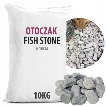 Greckie Szare Kamienie FISH STONE Płaskie 10KG