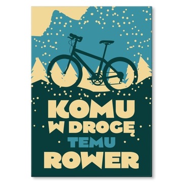 OZDOBA BLACHA METAL OBRAZ HUMOR NAPIS ROWER HOBBY