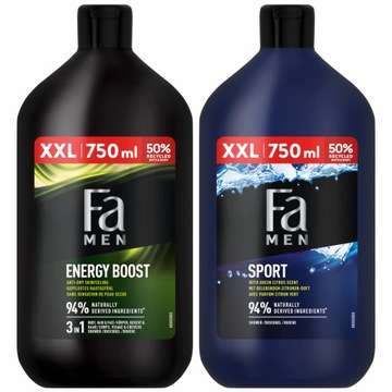 Fa MEN Sport Żel 2w1 dla mężczyzn MIX 2x 750ml