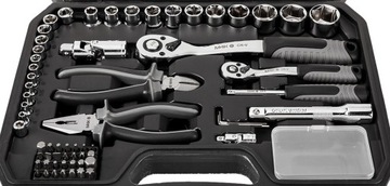 NEO Tools M4K Набор гаражных инструментов, 90 шт. Торцевые ключи Чемодан