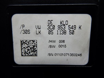 MINCE PŘEPÍNAČ PÁSEK TEMPOMAT VW PASSAT B6