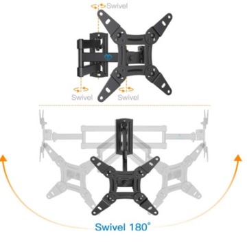 УНИВЕРСАЛЬНЫЙ КРОНШТЕЙН ДЛЯ ТВ 13–42 дюйма, 20 кг.