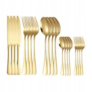 Столовые приборы Посуда Ложка Золотая вилка