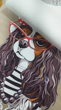 ТЕРМОНАКЛЕЙКА ДЛЯ УТЮГА - DOG Cavalier - F