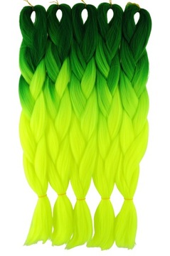 WŁOSY SYNTETYCZNE KOLOROWE WARKOCZYKI DRED 2K.028