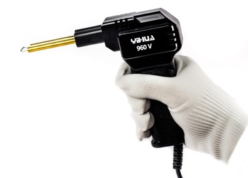 858D 960V Пластиковый сварочный аппарат Пластиковые швейные машины с длинными соплами Пластиковые профили