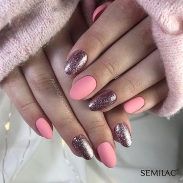 SEMILAC 272 Гибридный лак для ногтей розового цвета 7 мл
