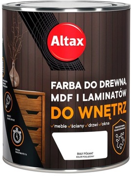 FARBA DO MDF LAMINAT 750ML BIAŁY PÓŁMAT
