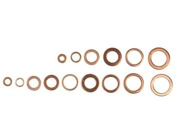 МЕДНЫЕ ШАЙБЫ НАБОР МЕДНЫХ ШАЙБ 150 шт.