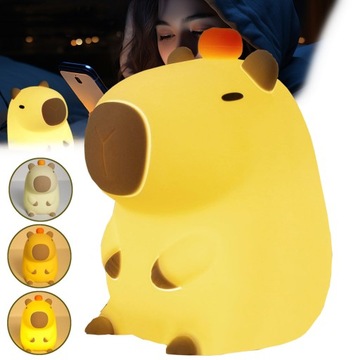 LAMPKA NOCNA DLA DZIECI DO SYPIALNI CAPYBARA LAMPKA NOCNA UROCZE ZWIERZĘ