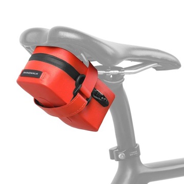 Torba rowerowa na bagażnik Torba podsiodłowa z TPU 0,39L Pomarańczowa