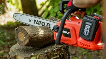 YATO БЕНЗОПИЛА YATO 16 ДЮЙМОВ АККУМУЛЯТОР 36 В БЕЗ АККУМУЛЯТОРА БЕСЩЕТОЧНЫЙ 2x18 В