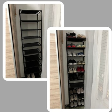 ПОЛКА ДЛЯ ОБУВИ 10 УРОВНЕЙ ЛЕГКАЯ УСТАНОВКА ПОЛКА ШКАФ КНИЖНЫЙ ШКАФ