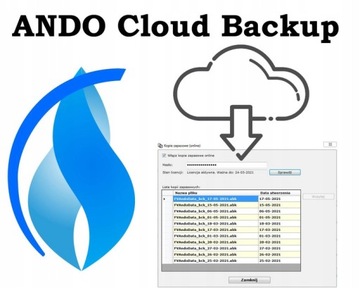 Ando Cloud Backup 2024 - Kopia Zapasowa Danych Programu do Faktur Ando