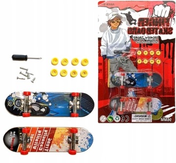 Zestaw mini deskorolka na dwa palce Fingerboard