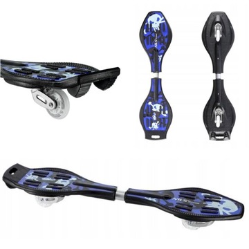 Deskorolka balansowa miejska waveboard street surfing kółka LED WB001 Nils