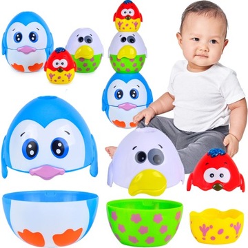 ПИРАМИДА ПИРАМИДА БАШНЯ ПАЗЛ ОБРАЗОВАТЕЛЬНЫЙ СОРТЕР ФИГУРЫ ДЕТИ ЯЙЦА