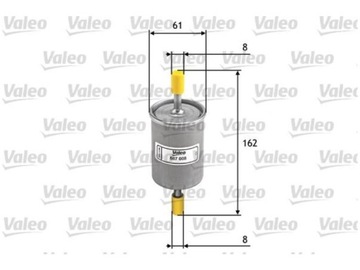 FILTR PALIVA OPEL COMBO 1.2-1.6 94-11 TIGRA 1.4 1.6 94-00