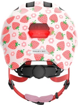 ABUS KIDS SMILEY 3.0 LED шлем розовый клубничный блестящий - Размер S