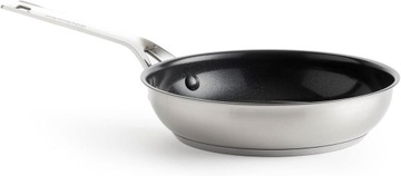 Patelnia tradycyjna stalowa nierdzewna KitchenAid 24cm z powłoką ceramiczną