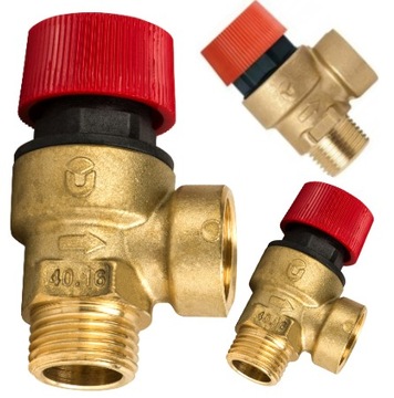 ZAWÓR BEZPIECZEŃSTWA DO C.O 1,5 BAR 1/2x1/2 GW/GZ