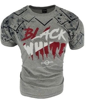 Koszulka Męska T-Shirt Szary B&W ROZ. M