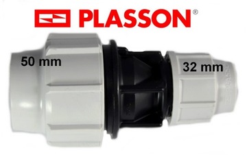 MUFA PE REDUKCYJNA 50x32 PLASSON SKRĘCANE