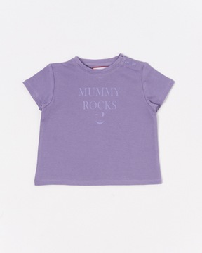 T-shirt Neck&Neck fioletowy 6m-9m 60-66cm