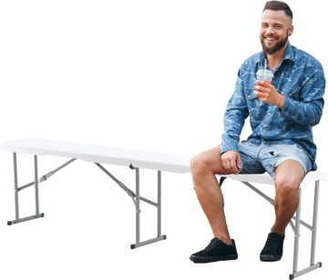 Скамейка для общественного питания ТУРИСТИЧЕСКИЙ КЕМПИНГ СКЛАДНОЙ ЧЕМОДАН 180см