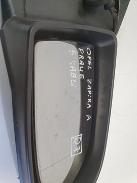 OPEL ZAFIRA A 99-05R ZRCÁTKO PRAVÉ SPOLUJEZDCE 5 PIN