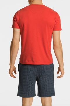 Piżama męska Atlantic NMP362 czerwona XL