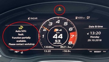 КОДИРОВАНИЕ ФУНКЦИИ ЭКСТРЕННОГО ВЫЗОВА SOS — США AUDI Q5 Q7 Q8 A5 A7 A8