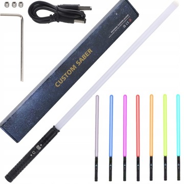 Odłączane ostrze Light Saber RGB 7 kolorów Symulowane efekty dźwiękowe bitwy
