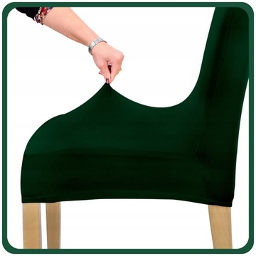 НАБОР ИЗ 6ШТ. ЧЕХОЛЫ БУТЫЛКА ЗЕЛЕНЫЙ ПОКРЫТИЕ НА СТУЛ, ЭЛАСТИЧНЫЙ