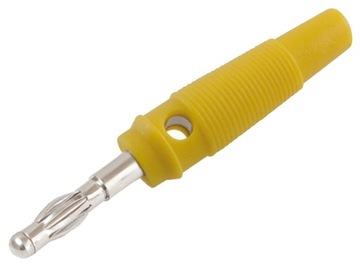 Wtyk bananowy izolowany lamelkowy 4mm WB411/24A/GE