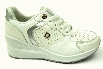 Skotnicki 5093 półbuty SNEAKERSY białe damskie r. 39