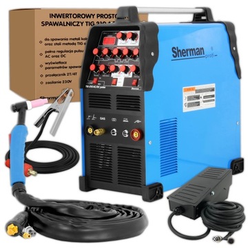 Zestaw Sherman Spawarka TIG AC/DC 210 200A PULS HF