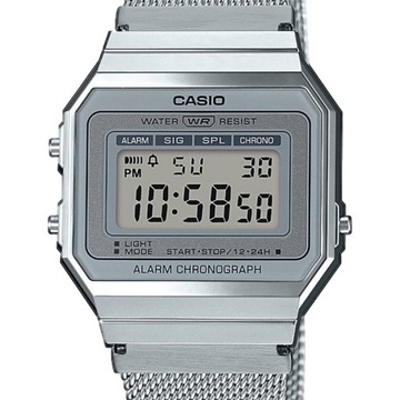 Zegarek unisex CASIO - VINTAGE srebrny