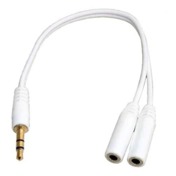 ROZDZIELACZ ADAPTER MINI JACK 3.5mm SLIM 1 DO 2