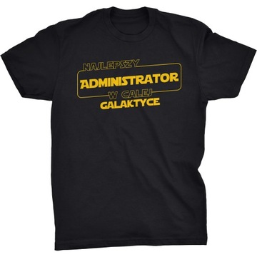 Koszulka T-shirt Najlepszy Administrator Star Wars Gwiezdne Wojny Prezent