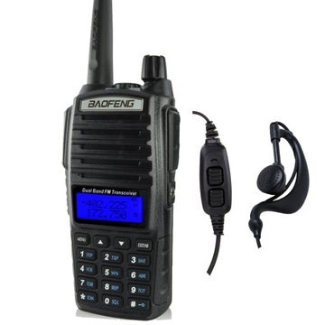Baofeng UV-82 EU82X 8W Radiotelefon Dual PTT i CE RED Gratis Programowanie!