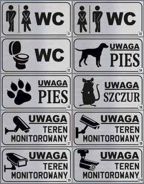 TABLICZKA UWAGA PIES 20x10cm