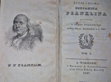 Życie i pisma Benjamina Franklina Tom 1