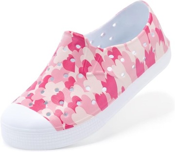 BUTY DO WODY DZIECIĘCE SZYBKOSCHNĄCE KĄPIELOWE DO PŁYWANIA RÓŻOWO BIAŁE 27