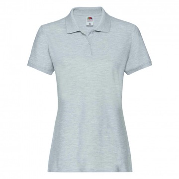 Koszulka damska Premium Polo FruitLoom Grey XL