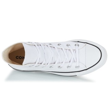 Converse buty trampki damskie wysokie białe platforma 560846C 35