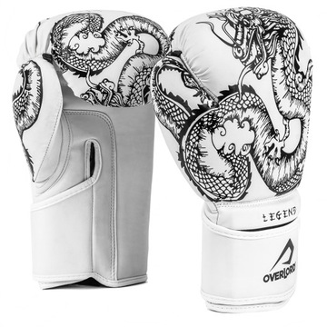 Rękawice Bokserskie SPARINGOWE treningowe Legend Overlord Białe 14 oz